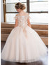 Girls Multi Colors Off-Shoulder Sparkle Ball Gown Dress 3-16 - SophiasStyle.com